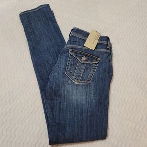 Burberry Brit Jeans Women Size 31 (34x36) Skinny Kensington Designer NWT $225